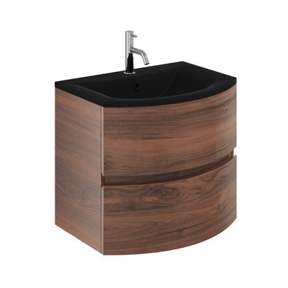 Crosswater Svelte 600 Unit & Midnight Black Glass Basin