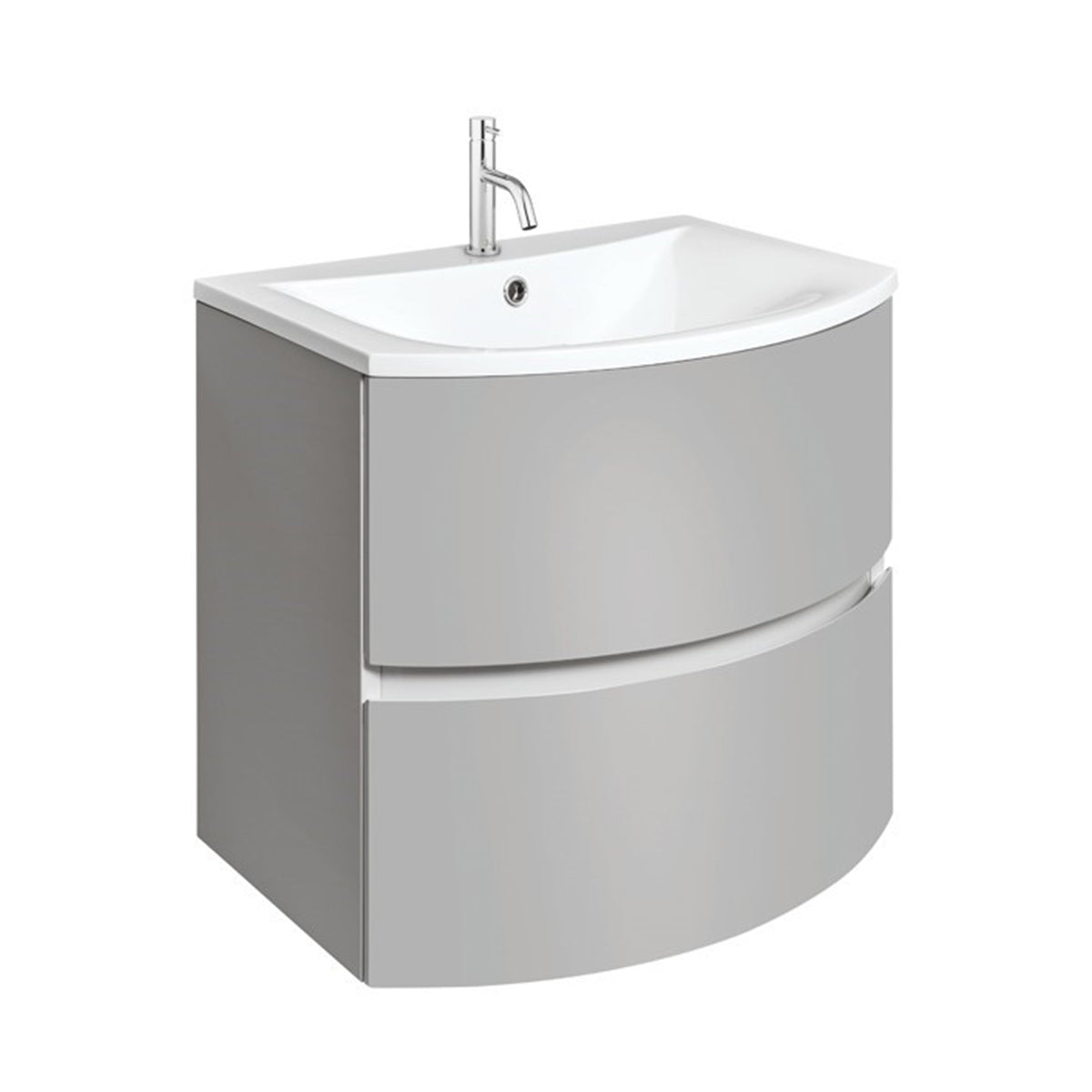 Crosswater Svelte 600 Unit & Cast Mineral Marble Basin