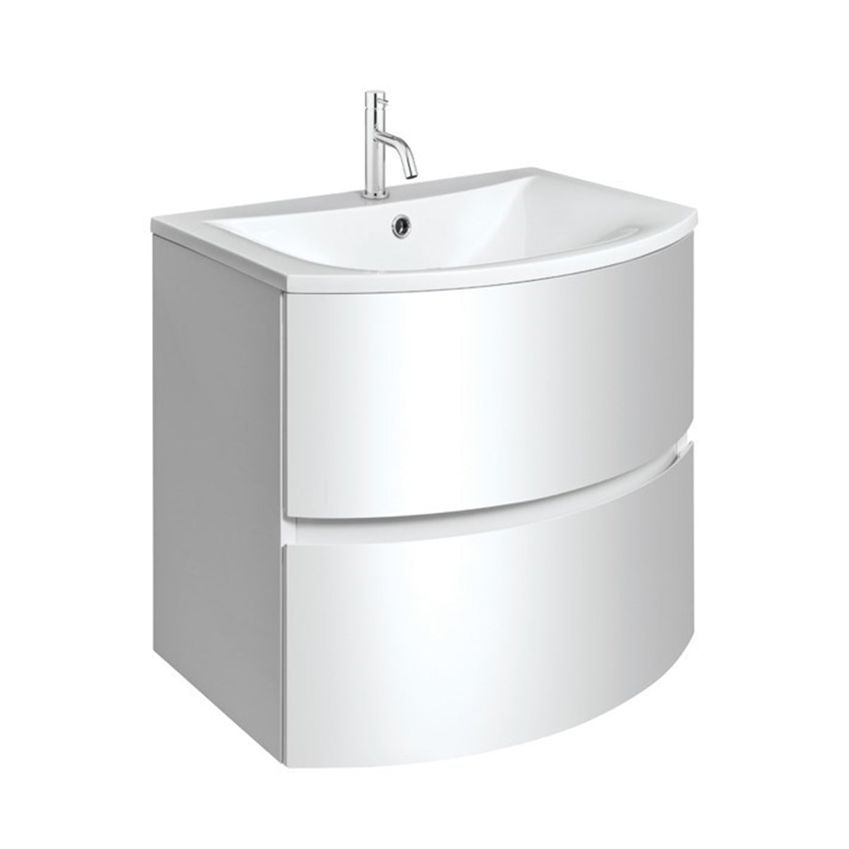 Crosswater Svelte 600 Unit & Cast Mineral Marble Basin
