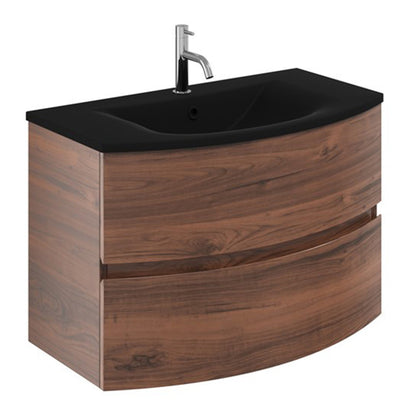 Crosswater Svelte 800 Unit & Midnight Black Glass Basin