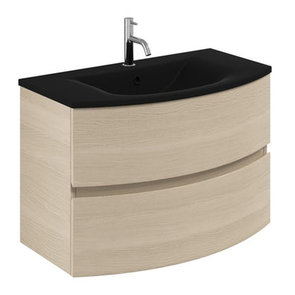 Crosswater Svelte 800 Unit & Midnight Black Glass Basin