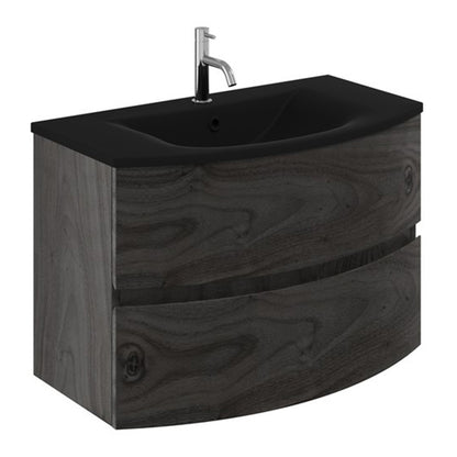 Crosswater Svelte 800 Unit & Midnight Black Glass Basin
