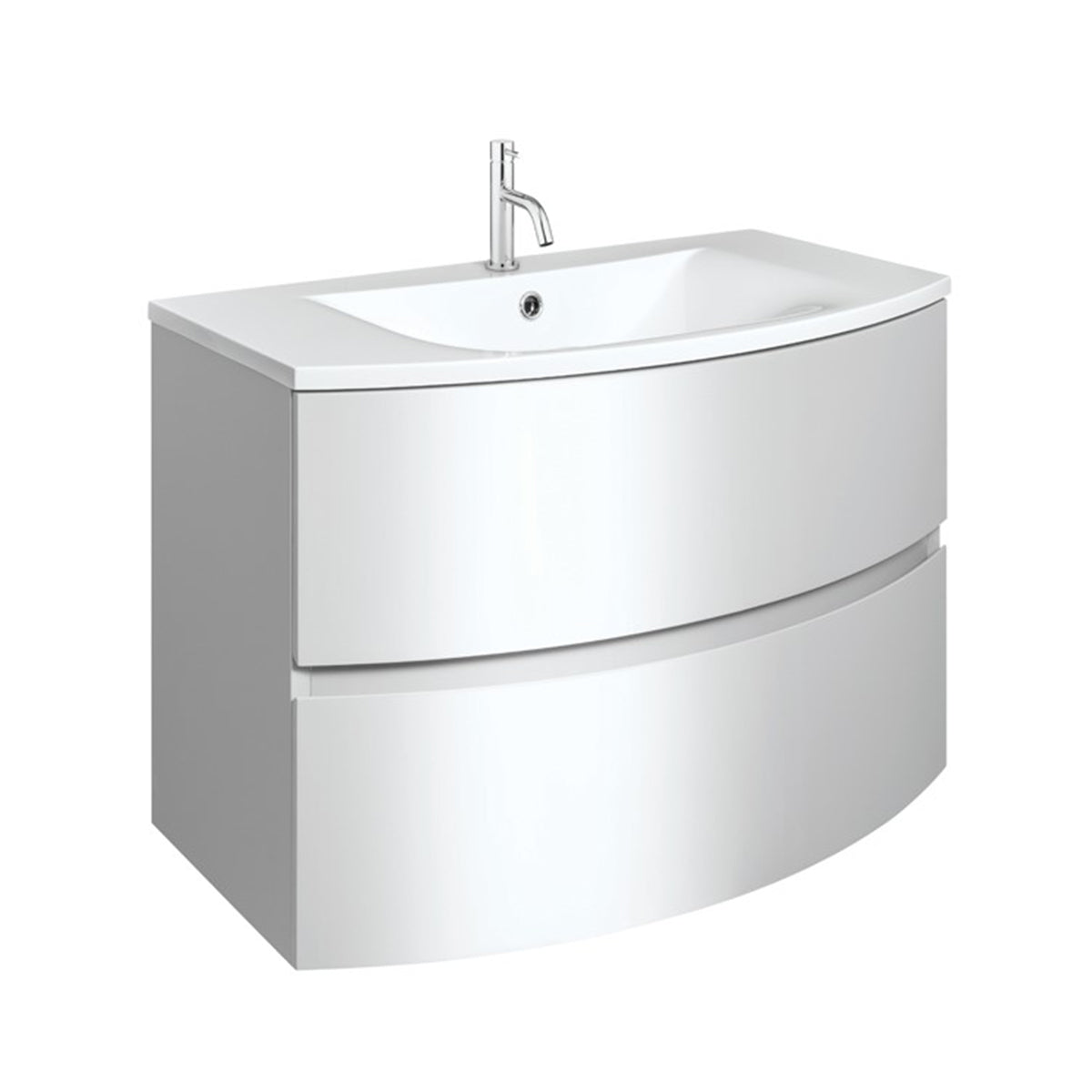 Crosswater Svelte 800 Unit & Cast Mineral Marble Basin