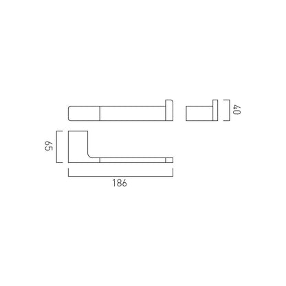 Vado Shama Paper Holder Wall Mounted - Chrome - SHA-180-C/P