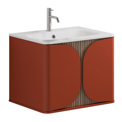 Crosswater Tambour 600mm One Drawer Wall Hung Vanity with 1TH Basin