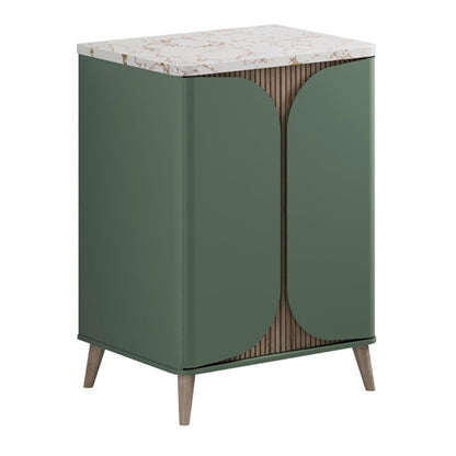 Crosswater Tambour 600mm Floor Standing Vanity With Doors with Worktop