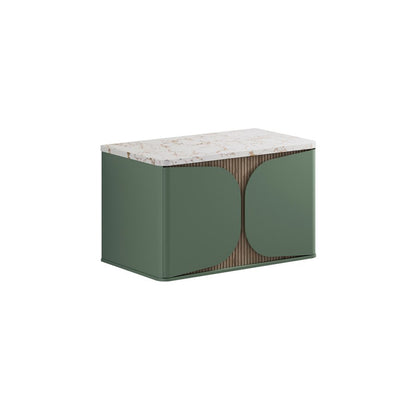Crosswater Tambour 800mm One Drawer Wall Hung Vanity with Worktop