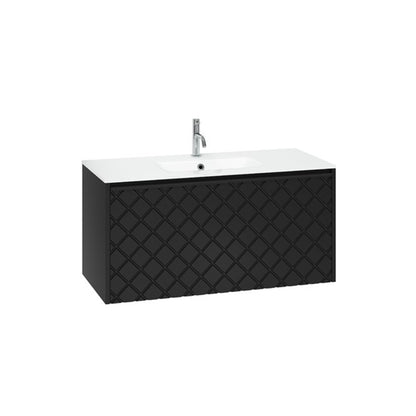 Crosswater Vergo 1000 Single Drawer Unit with Ice White Glass Basin