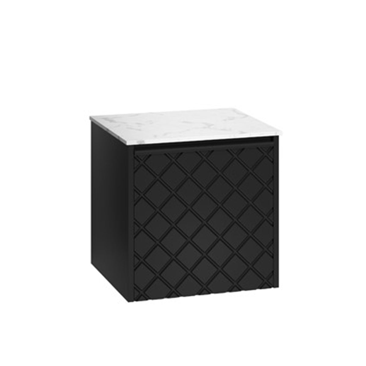 Crosswater Vergo 500 Single Drawer Unit with Carrara Marble Effect Worktop