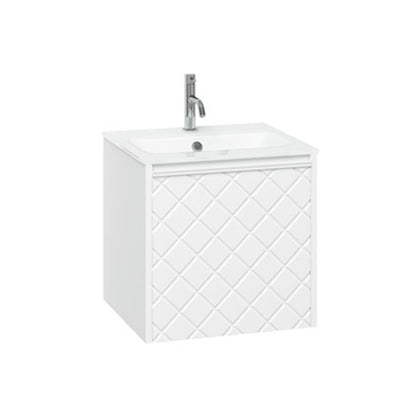 Crosswater Vergo 500 Single Drawer Unit with Ice White Glass Basin