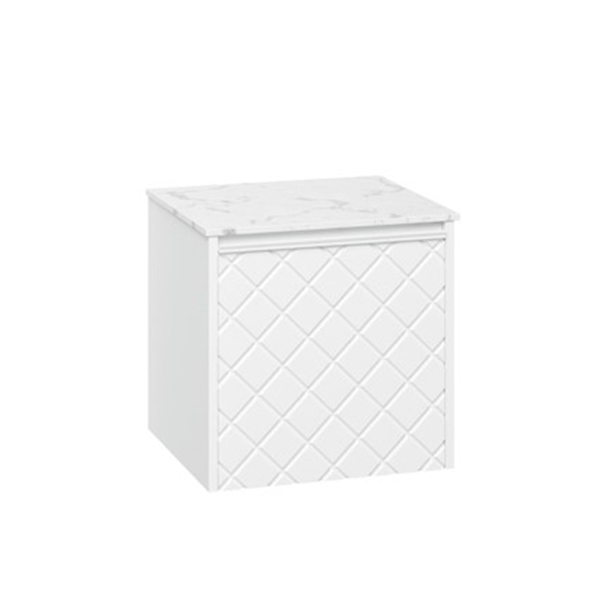 Crosswater Vergo 500 Single Drawer Unit with Carrara Marble Effect Worktop