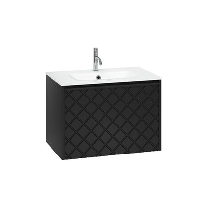 Crosswater Vergo 700 Single Drawer Unit with Ice White Glass Basin