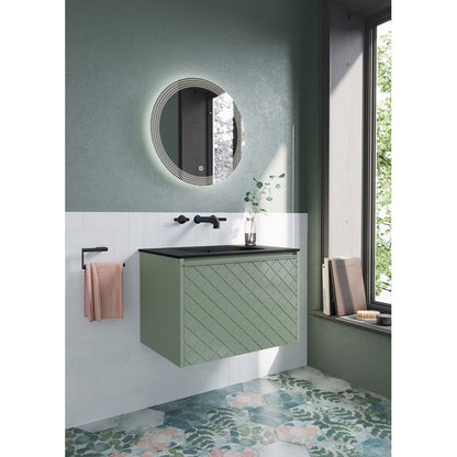 Crosswater Vergo 700 Single Drawer Unit with Midnight Black Glass Basin