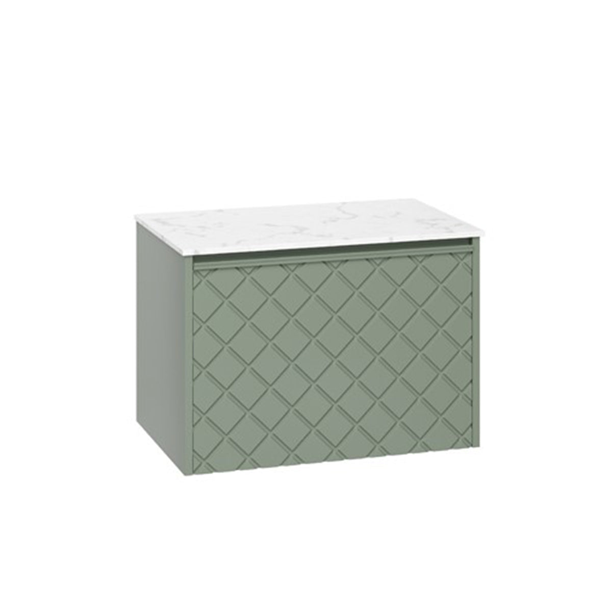 Crosswater Vergo 700 Single Drawer Unit with Carrara Marble Effect Worktop